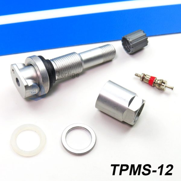 Aluminum Alloy TPMS Replacement Tire Valve Black TPMS Valve Repair Service Kit
