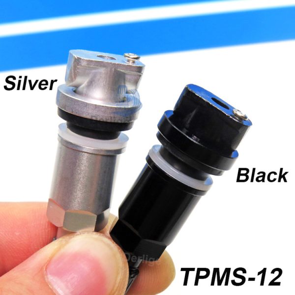 Aluminum Alloy TPMS Replacement Tire Valve Black TPMS Valve Repair Service Kit