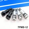 Aluminum Alloy TPMS Replacement Tire Valve Black TPMS Valve Repair Service Kit