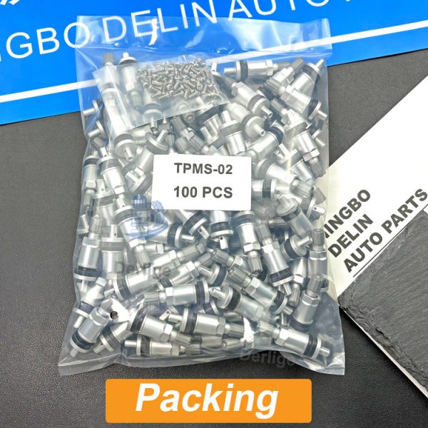 Automobile Tire Valves Replacement Kit for Tire Pressure Sensor TPMS Tubeless Valve Stem