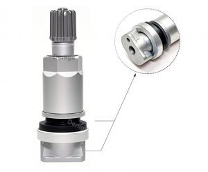 Aluminum Alloy TPMS Replacement Tire Valve Black TPMS Valve Repair Service Kit
