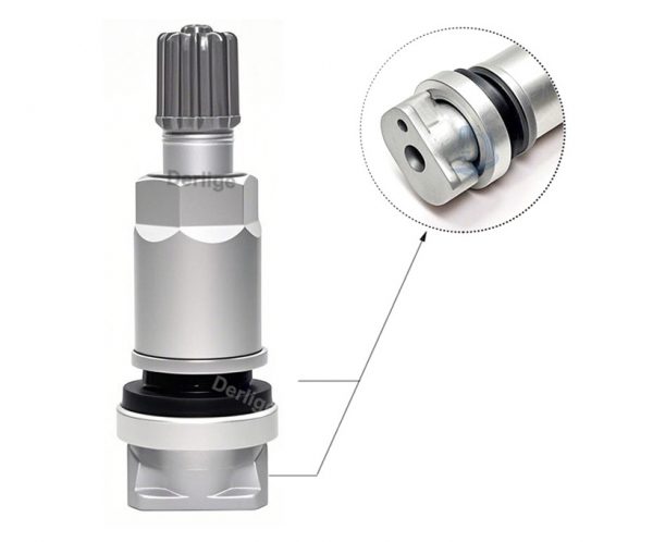 Aluminum Alloy TPMS Replacement Tire Valve Black TPMS Valve Repair Service Kit