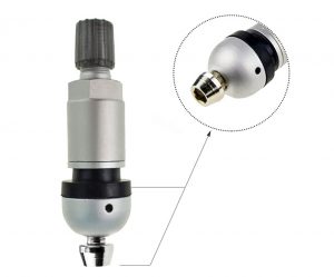 Metal Tire Valves for TPMS Sensor Replacement Service Kit Aluminum Tubeless Clamp-in Universal for Cars
