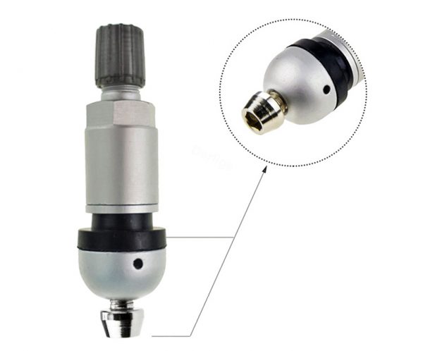 Metal Tire Valves for TPMS Sensor Replacement Service Kit Aluminum Tubeless Clamp-in Universal for Cars